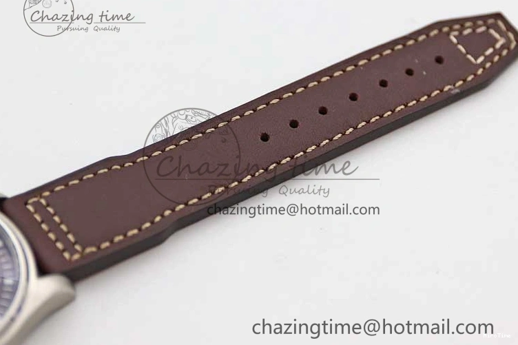 MIROTIME 0413 HighQuality Mark XVIII IW327010 SS M+F 1:1 Best Edition Brown Dial on Brown Leather Strap A 7049